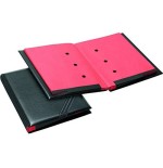 2206-PORTAFIRMAS FUELLE EXTENSIBLE IMITACION PIEL ACOLCHADO 20 DEPARTAMENTOS NEGRO+TARTETERO ADHESIVO IBERPLAS 640DU00