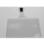 2209-CAJA 100 FUNDAS IDENTIFICACION PVC APAISADO 70x106MM CON PINZA IBERPLAS 1075P100