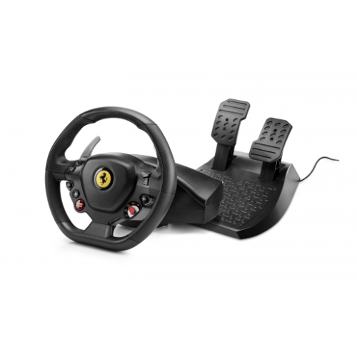 22136-Thrustmaster T80 Ferrari 488 GTB Edition Negro Volante + Pedales Digital PlayStation 4