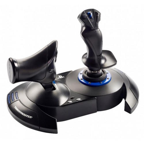 22157-Thrustmaster T.Flight Hotas 4 Palanca de mando PC,PlayStation 4 Digital USB 2.0 Negro, Azul