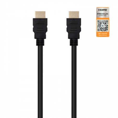 22216-Nanocable HDMI V2.0, 2m cable HDMI HDMI tipo A (Estandar) Negro