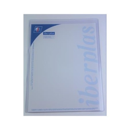 2227-CAJA 50 FUNDAS FORMATO A3 "U" PORTADOCUMENTOS PVC CRISTAL 150 MICRAS IBERPLAS 86Q50