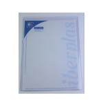2227-CAJA 50 FUNDAS FORMATO A3 "U" PORTADOCUMENTOS PVC CRISTAL 150 MICRAS IBERPLAS 86Q50