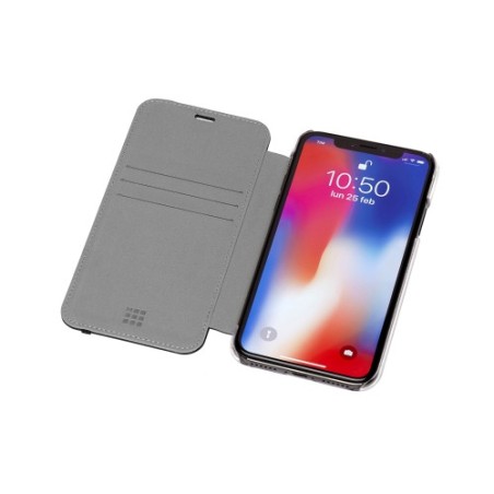 2231-Moleskine ET9CBPXSMCLR funda para telefono movil 16,5 cm (6.5") Folio Negro, Transparente