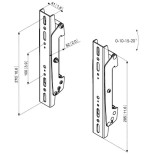22354-BARRAS PARA INTERFACES VOGEL´S / 300 MM / NEGRO