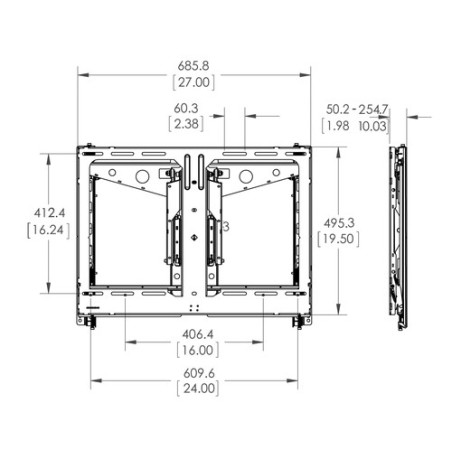 22387-VOGELS PFW 6880 VIDEO WALL POP-OUT MODULE SLIM