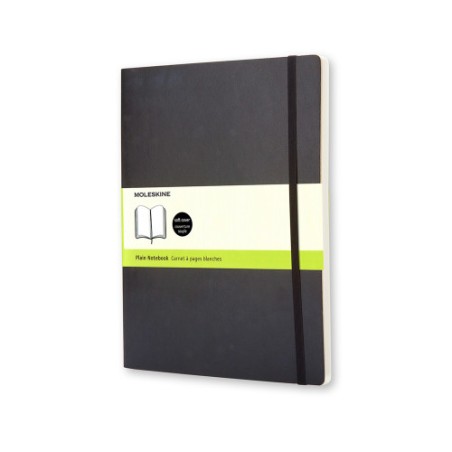 22441-LIBRETA CLASICA TAPA BLANDA NEGRA XL (19X25CM) LISA MOLESKINE QP623