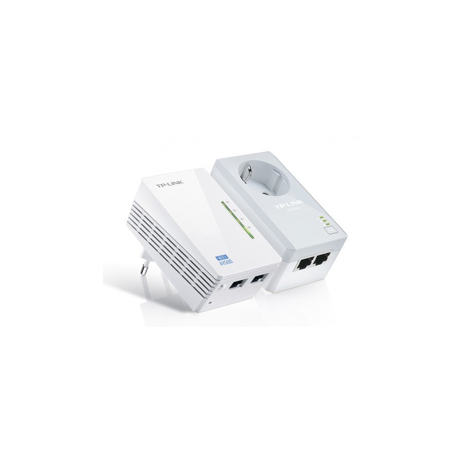 2249-TP-LINK KIT POWERLINE WI-FI AV600, QUALCOMM, 300MBPS EN 2.4GHZ, 600MBPS POWERLINE, HOMEPLUG AV, 2 PUERTOS 10/100MBP