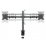 22491-TooQ Soporte de Mesa Giratorio e Inclinable para 2 Pantallas (Monitor / TV Plasma / LCD / LED) 13" - 32", de Dos B