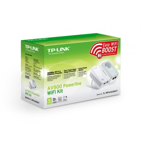2250-TP-LINK KIT POWERLINE WI-FI AV600, QUALCOMM, 300MBPS EN 2.4GHZ, 600MBPS POWERLINE, HOMEPLUG AV, 2 PUERTOS 10/100MBP