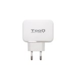 22537-TooQ Cargador de Pared doble puerto USB-C + USB A, 27W