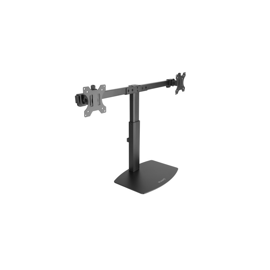 22552-TOOQ SOPORTE 2 PANTALLAS. MESA. 100x100. GIRATORIO+INCLINABLE. 17"-27". MAX.6KG. NEGRO (DB1727TN-B)