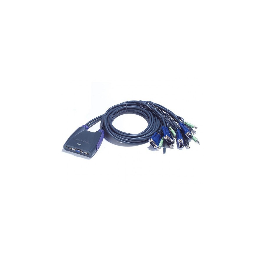 22557-Aten CS64US interruptor KVM Azul