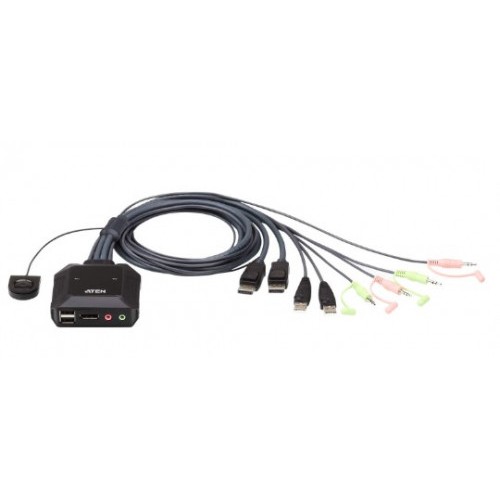 22563-Aten CS22DP interruptor KVM Negro