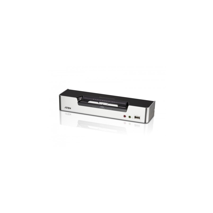 22581-Aten CS1642A interruptor KVM Montaje en rack Negro, Plata