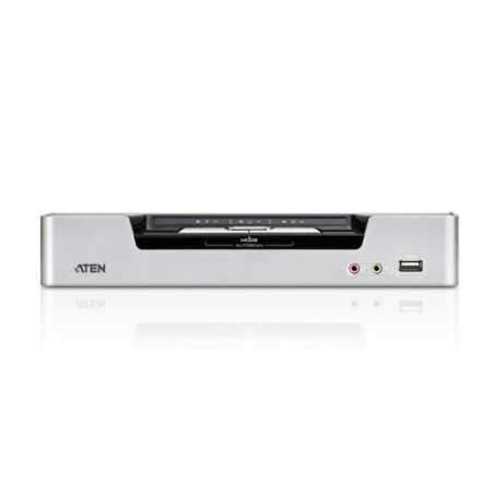 22582-Aten CS1642A interruptor KVM Montaje en rack Negro, Plata