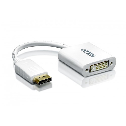 22662-Aten DisplayPort/DVI Adapter DisplayPort Male DVI-I Female Blanco