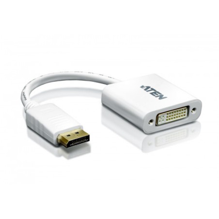 22662-Aten DisplayPort/DVI Adapter DisplayPort Male DVI-I Female Blanco