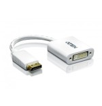 22662-Aten DisplayPort/DVI Adapter DisplayPort Male DVI-I Female Blanco