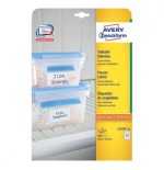 2268-PAQUETE 25 HOJAS ETIQUETAS PARA EL CONGELADOR-IMPRESORAS LASER, INYECCION DE TINTA Y FOTOCOPIADORAS-63,5 X 33,9 MM