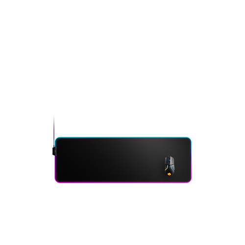 22689-Steelseries QcK Prism Cloth XL Alfombrilla de raton para juegos Negro