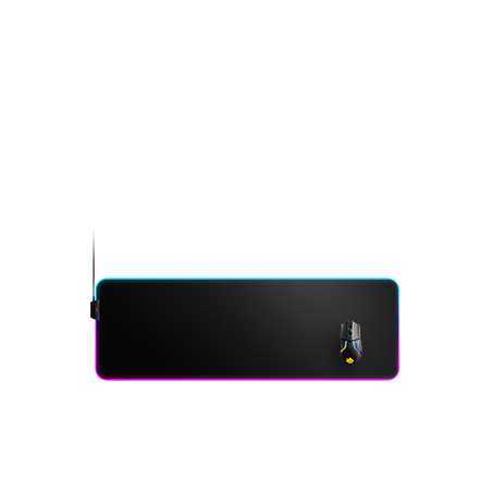 22689-Steelseries QcK Prism Cloth XL Alfombrilla de raton para juegos Negro