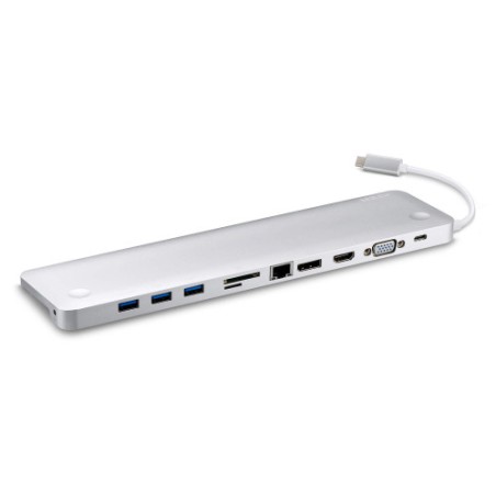 22693-Aten UH3234 base para portatil y replicador de puertos Alambrico USB 3.2 Gen 1 (3.1 Gen 1) Type-C Plata