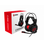 22708-MSI DS502 Auriculares Diadema Negro, Rojo