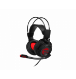 22709-MSI DS502 Auriculares Diadema Negro, Rojo