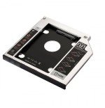 22718-Ewent EW7003 funda para disco duro externo Acrilonitrilo butadieno estireno (ABS), Aluminio Negro, Blanco