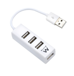 22720-Ewent EW1122 hub de interfaz USB 2.0 Blanco