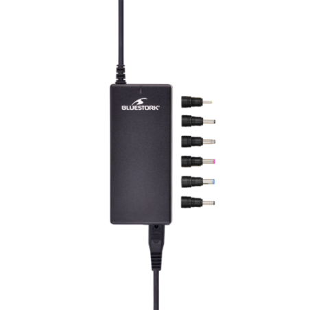 22745-BLUESTORK CARGADOR UNIVERSAL 90W PARA PORTATILES HP - 6 SALIDAS INCLUIDAS (PW-NB-90-HP )