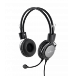 22749-Bluestork MC-201 auricular y casco Auriculares Diadema Conector de 3,5 mm Negro, Plata