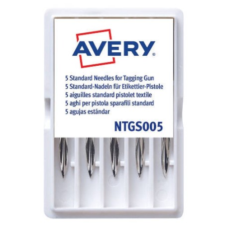 2276-AGUJAS ESTANDAR CORTAS CON BASE DE PLASTICO AVERY NTGS005