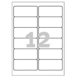 22776-PAQUETE 20 HOJAS ETIQUETAS DE POLIESTER BLANCO-IMPRESORAS LASER-99,1X42,3 MM AVERY L4776-20