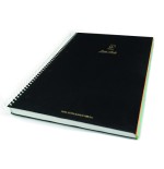 22845-CUADERNO FIRST CLASS A4 TAPA NEGRA FORRADA MICROPERFORADO 120H 100GR 4 TALADROS 5X5 BANDA 5 COLORES PACSA 16029