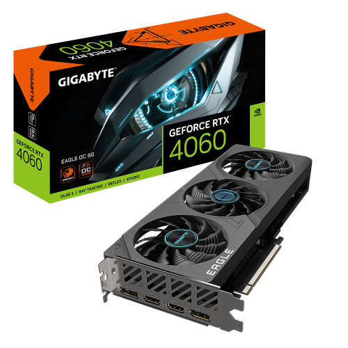 22853-Gigabyte GeForce RTX 4060 EAGLE OC 8G NVIDIA 8 GB GDDR6