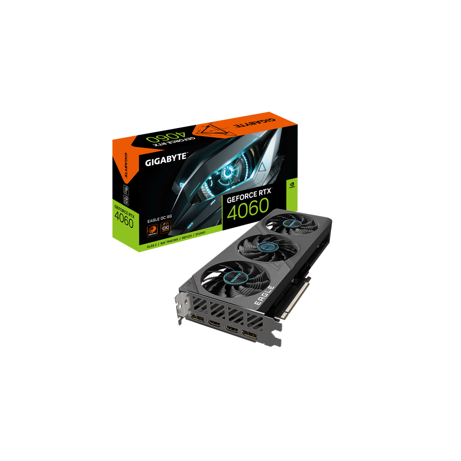 22853-Gigabyte GeForce RTX 4060 EAGLE OC 8G NVIDIA 8 GB GDDR6