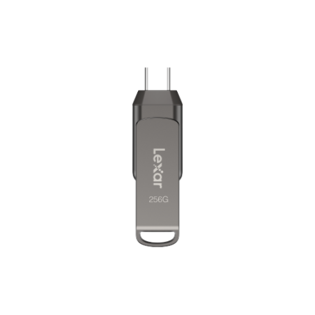 22878-Lexar JumpDrive LJDD400256G-BNQNG unidad flash USB 256 GB USB Tipo C 3.2 Gen 1 (3.1 Gen 1) Gris