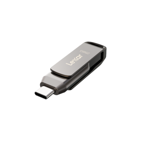 22879-Lexar JumpDrive LJDD400256G-BNQNG unidad flash USB 256 GB USB Tipo C 3.2 Gen 1 (3.1 Gen 1) Gris