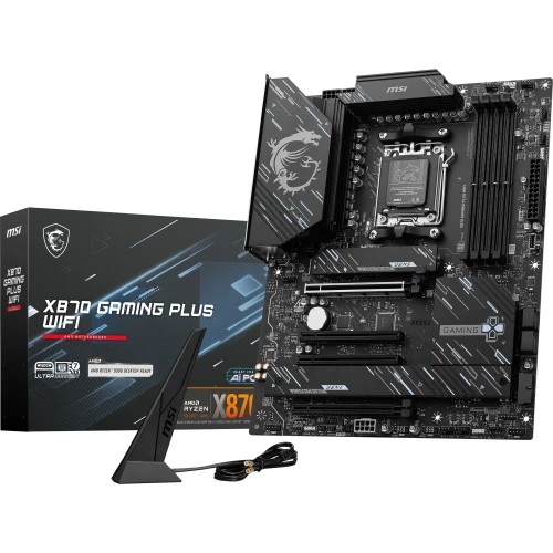 22921-PLACA MSI X870 GAMING PLUS WIFI,AMD,AM5,X870,4DDR5,LAN5G+WIFI7+BT5.4,ATX