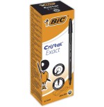 22984-BIC Cristal Exact Negro Boligrafo Ultrafino 20 pieza(s)