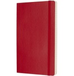23-LIBRETA CLASICA TAPA BLANDA ROJO ESCARLATA L (13X21CM) RAYADA MOLESKINE QP616F2
