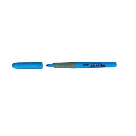 23002-MARCADOR FLUORESCENTE HIGHLIGHTER GRIP TRAZO 1,5-3,3MM. AZUL BIC 811931