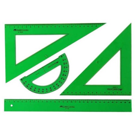 23100-JUEGO REGLAS ESCOLAR FABER CASTELL 65021