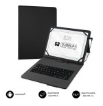 23122-SUBBLIM Funda con Teclado Micro USB - USB C KEYTAB PRO USB 10,1" Black