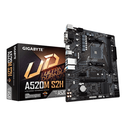 23130-Gigabyte A520M S2H placa base Zocalo AM4 Micro ATX