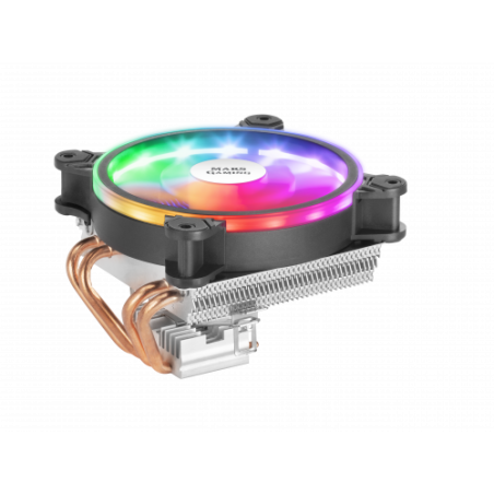 23148-MARS GAMING MCPU220 CPU COOLER, ARGB 12CM PWM FAN, 4X HEATPIPE, 140W, BLACK