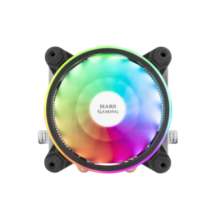 23149-MARS GAMING MCPU220 CPU COOLER, ARGB 12CM PWM FAN, 4X HEATPIPE, 140W, BLACK