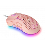 23156-Mars Gaming MMEXP, Raton Gaming RGB Ultraligero Rosa